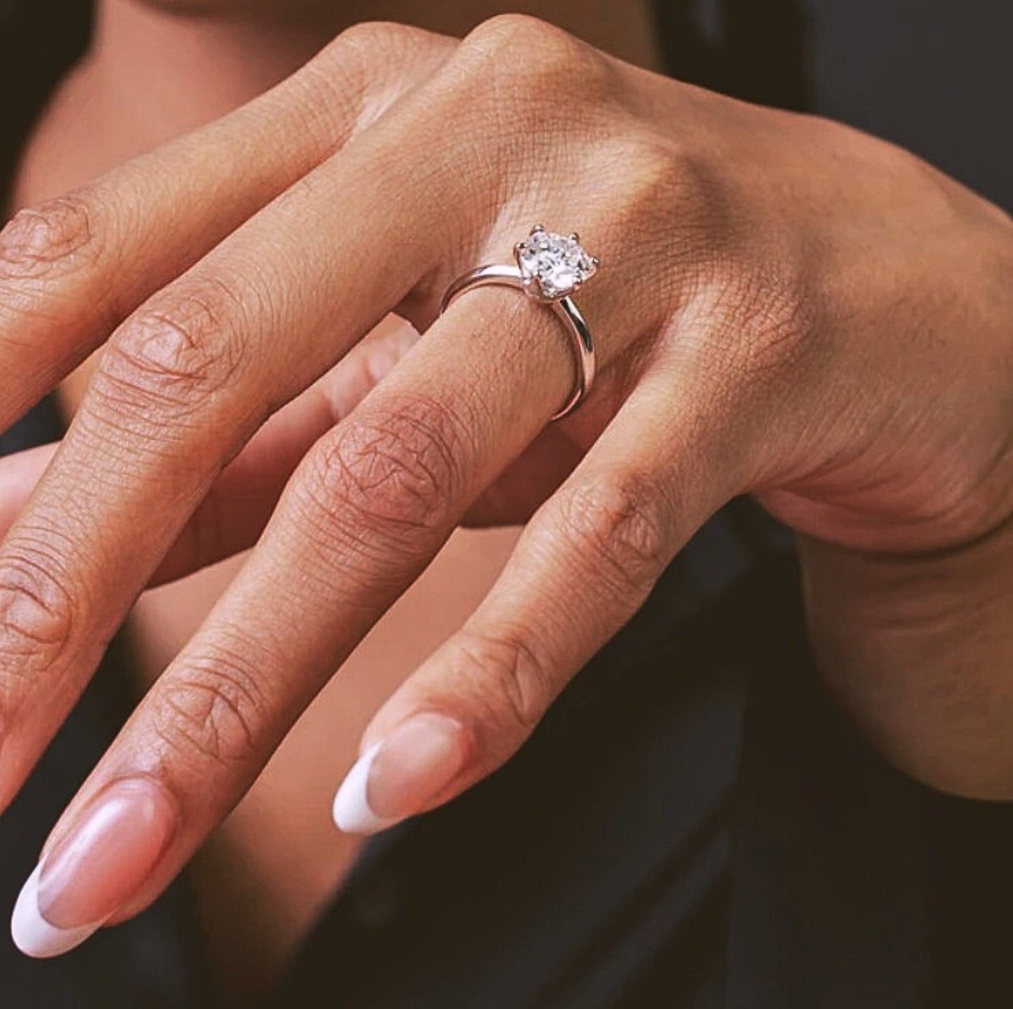 2 Carat Solitaire Moissanite Engagement Ring