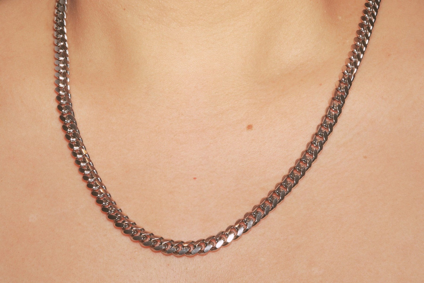 Silver Cuban Link Chain - 5.5mm