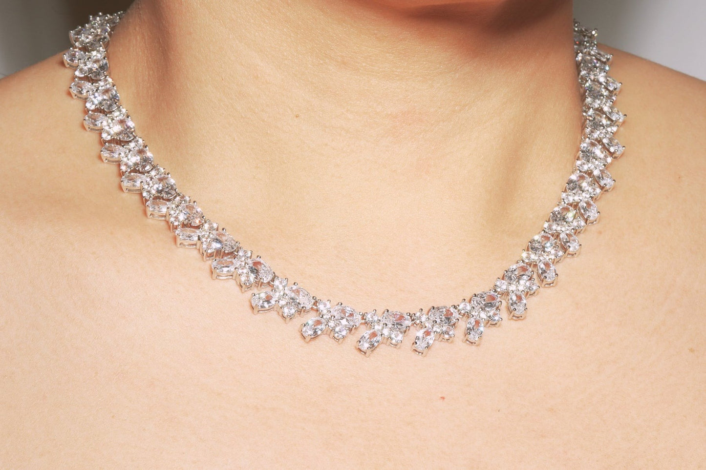 Multi Stone Tennis Necklace