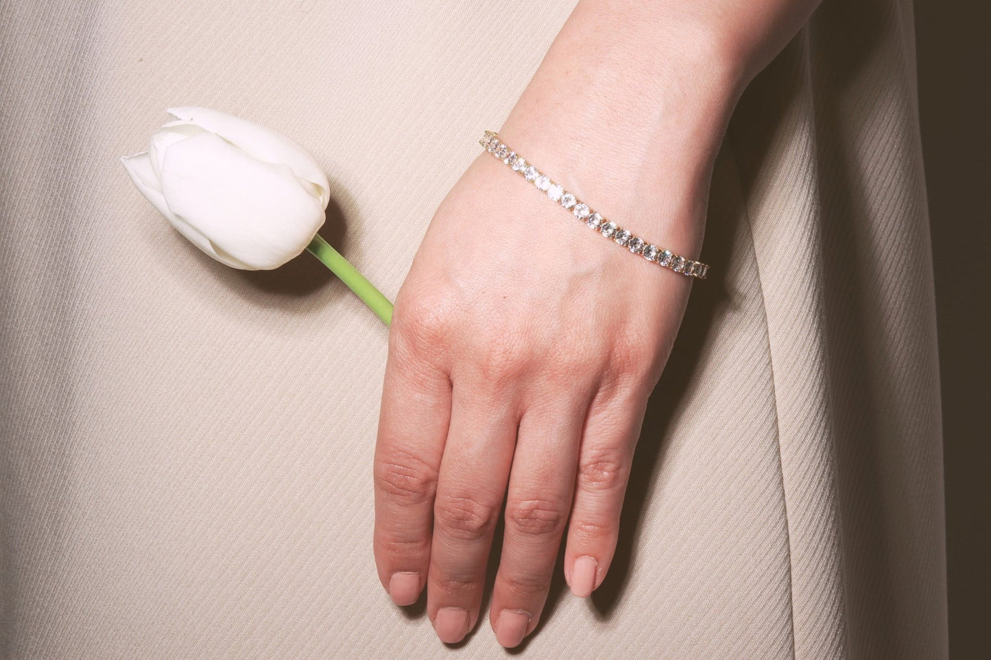 Brilliant CZ Eternity Tennis Bracelet