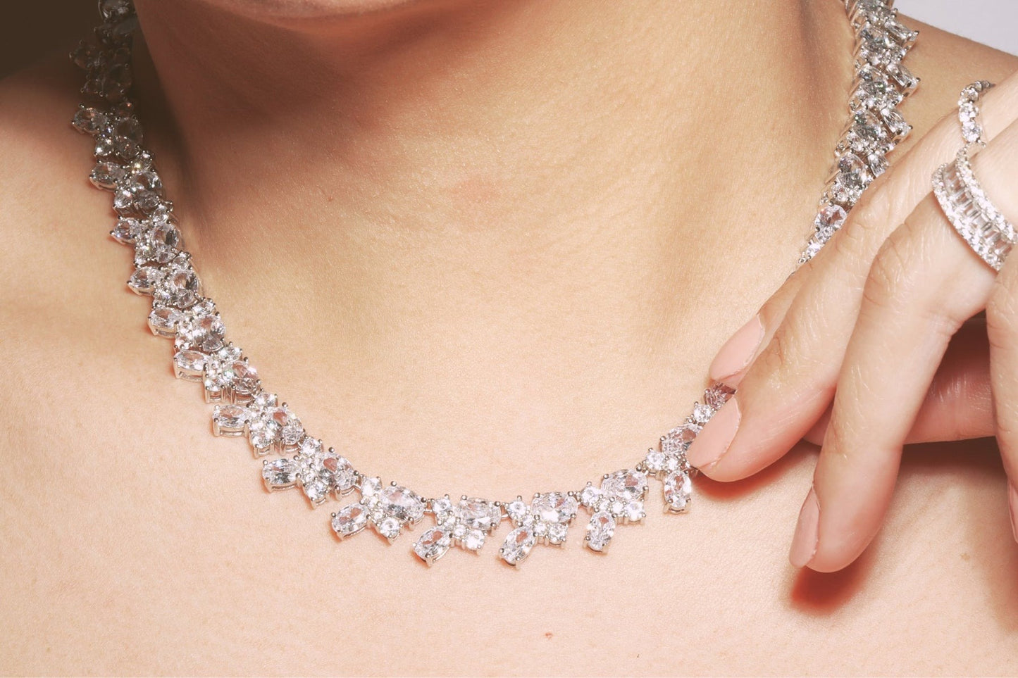 Multi Stone Tennis Necklace