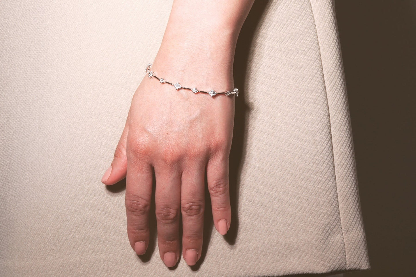 Diamond Shape Tennis Bracelet