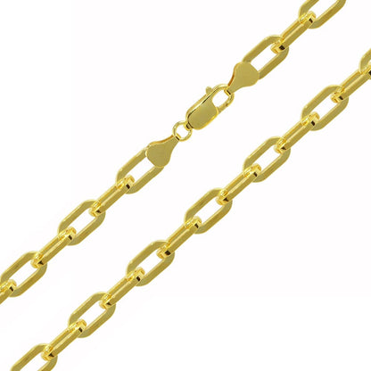 Gold Paper Clip Chain - 5mm