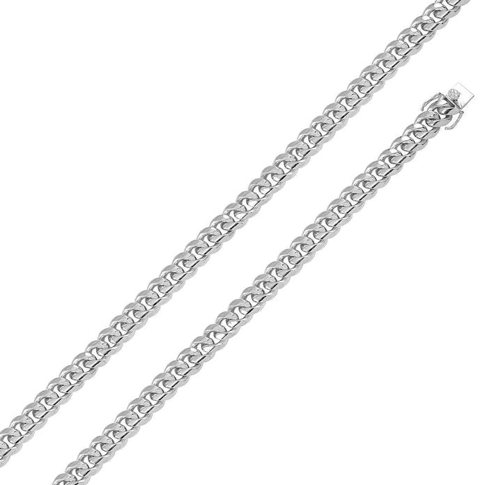 Silver Cuban Link Chain - 7mm