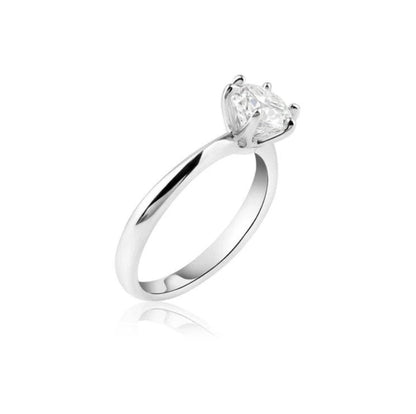 1 Carat Solitaire Moissanite Engagement Ring