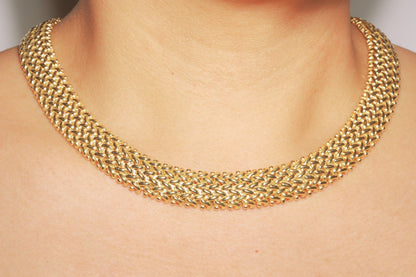 Gold Braided Necklace