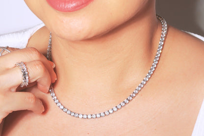 Round Tennis Necklace