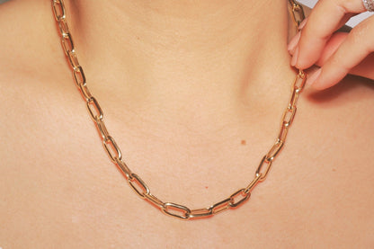 Smooth Paperclip Chain Necklace