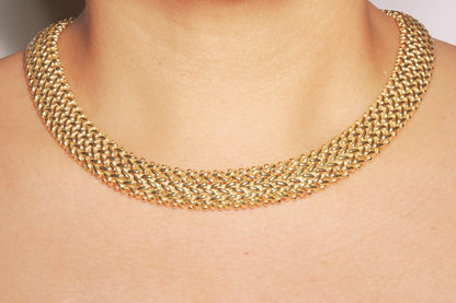 Gold Braided Necklace