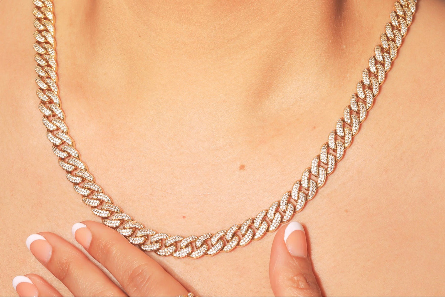 Iced Out Cuban Link Chain - 9.5mm