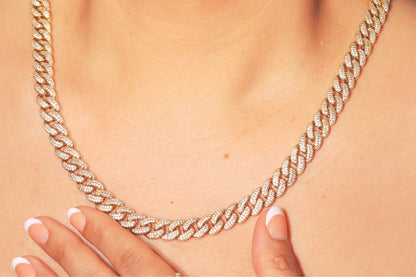 Iced Out Cuban Link Chain - 9.5mm