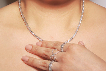 Round Tennis Necklace