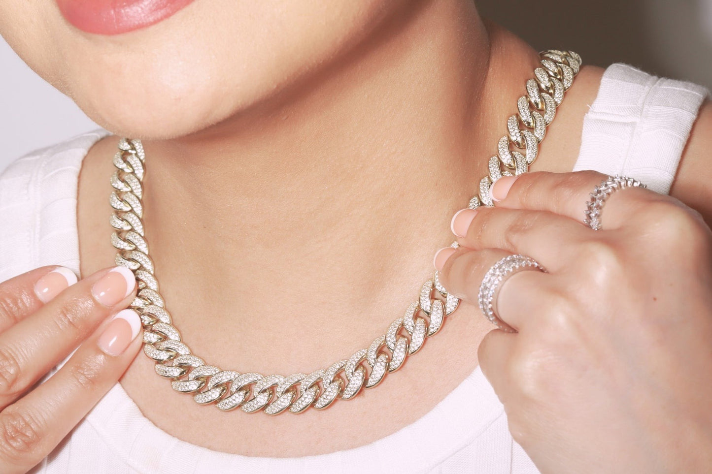 Iced Out Cuban Chain Necklace - 11.7mm
