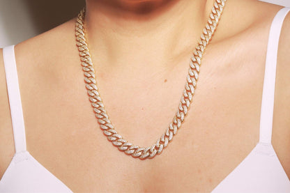 Iced Out Cuban Chain Necklace - 11.7mm