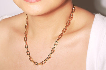 6mm Gold Paper Clip Chain