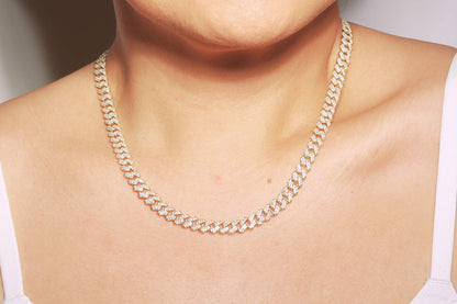 Iced Out Cuban Link Chain - 9.5mm