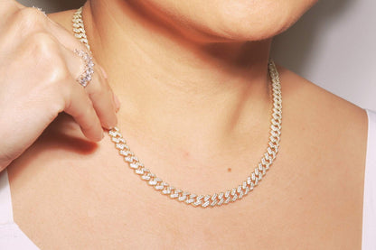 Iced Out Cuban Link Chain - 9.5mm