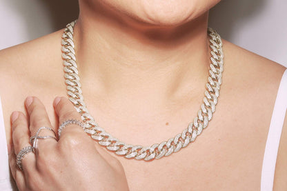 Iced Out Cuban Chain Necklace - 11.7mm