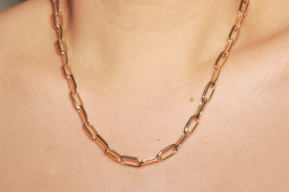 Smooth Paperclip Chain Necklace