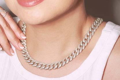 Iced Out Cuban Chain Necklace - 11.7mm