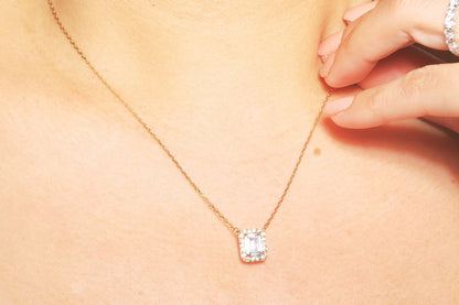 Princess Cut Brilliant Necklace