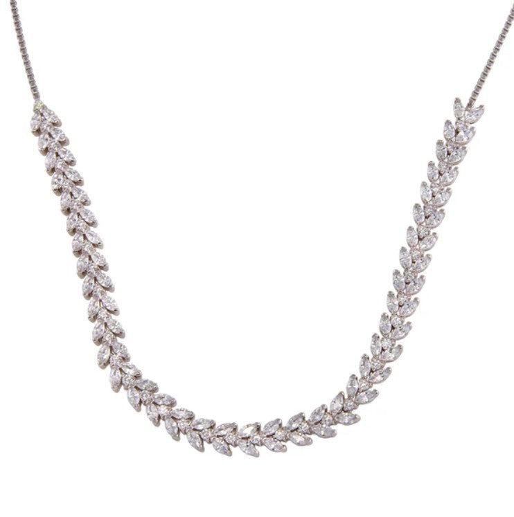 Marquise Cut Tennis Necklace