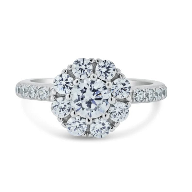 Rotating Halo Engagement Ring