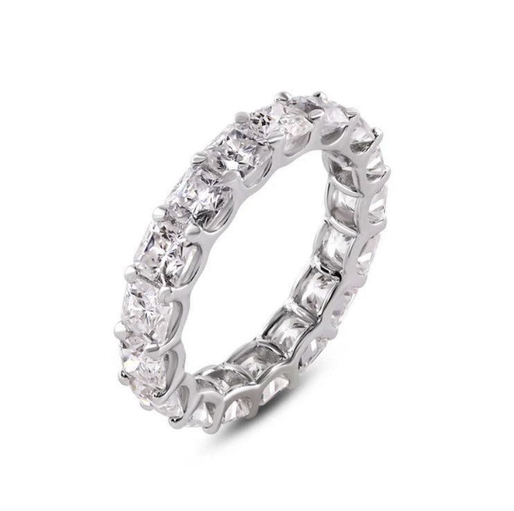 Princess-cut Moissanite Eternity Band