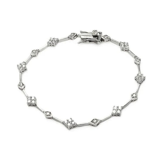 Diamond Shape Tennis Bracelet