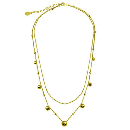 Bead & Ball Hardware Multi Chain Necklace