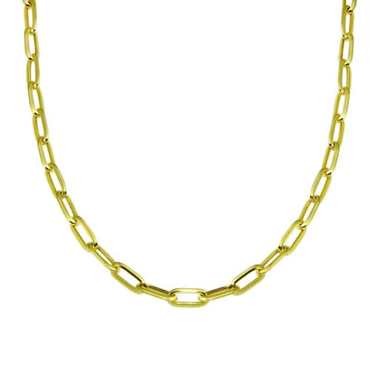 Smooth Paperclip Chain Necklace